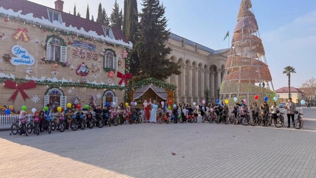 Leyla Əliyevanın təşəbbüsü ilə Yevlaxda uşaqlar üçün Yeni il tədbiri keçirildi - FOTO