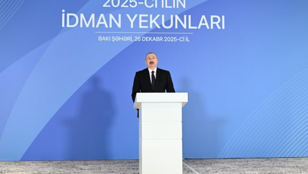 Prezident: "Bayrağımız qalib ölkənin bayrağı kimi beynəlxalq arenalarda qaldırılır&rdquo;