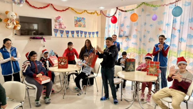 Leyla Əliyevanın təşəbbüsü ilə Mingəçevirdə uşaqlar üçün Yeni il şənliyi keçirildi - FOTO