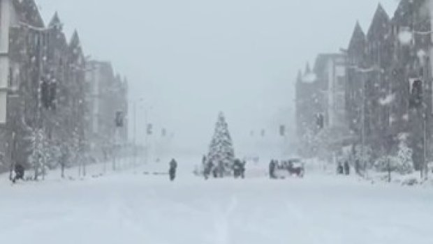 Kəlbəcərdə qarlı nağıl - VİDEO