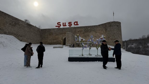 Şuşada mövsümün İLK QARI - FOTO