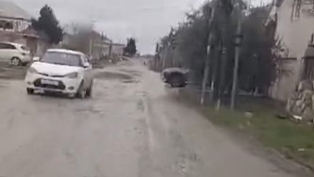 Saray qəsəbəsində YOL PROBLEMİ &ndash; VİDEO