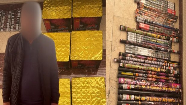 Pirotexniki vasitələr satan şəxs TUTULDU &ndash; VİDEO