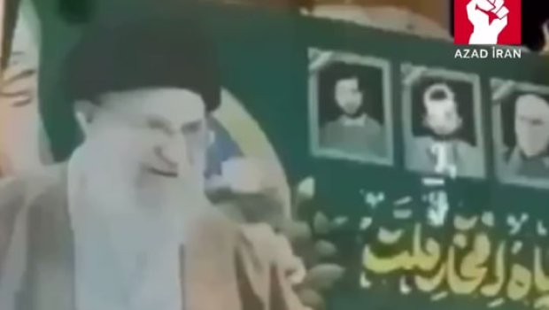 Xameneyinin banneri alova büründü &ndash; VİDEO