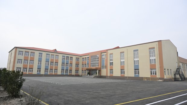 Ucarda Heydər Əliyev Fondunun təşəbbüsü ilə inşa olunan məktəb istifadəyə verildi - FOTO