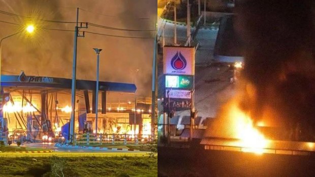 Bu ölkədə 11 yanacaqdoldurma məntəqəsi partladıldı