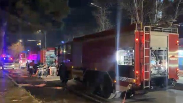 Yasamaldakı yanğın söndürüldü - YENİLƏNİB - FOTO/VİDEO