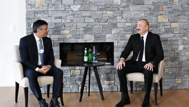 İlham Əliyev Davosda Braziliyanın &ldquo;BTG Pactual&rdquo; şirkətinin sədri ilə görüşüb - FOTO