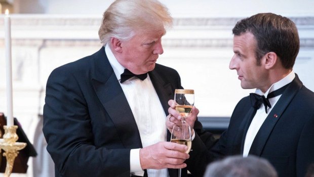 Tramp Makronu şərabla HƏDƏLƏDİ