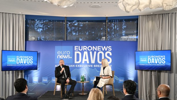 İlham Əliyev Davosda &ldquo;Azərbaycan rəhbərliyi ilə səhər yeməyi&rdquo; adlı TƏDBİRDƏ &ndash; FOTO