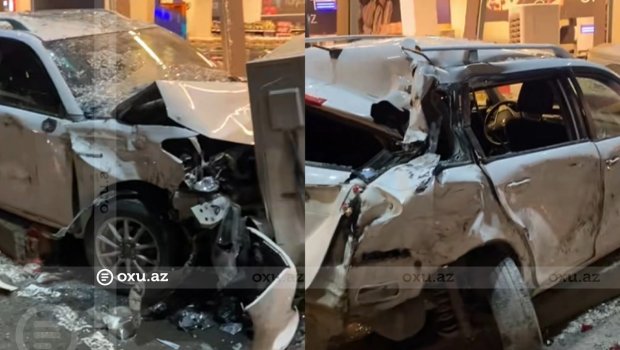 Bakı-Şamaxı yolunda yük maşını avtomobillərə çırpıldı &ndash; VİDEO