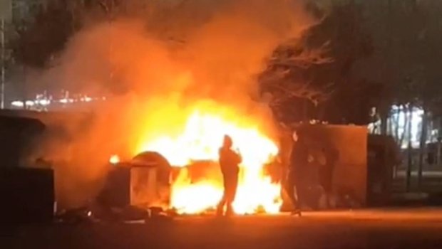 Masazırda güclü yanğın olub - VİDEO