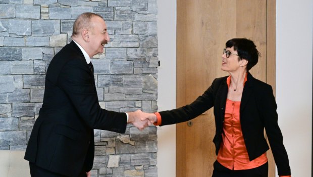 İlham Əliyev Davosda Marta Kosla görüşüb - FOTO