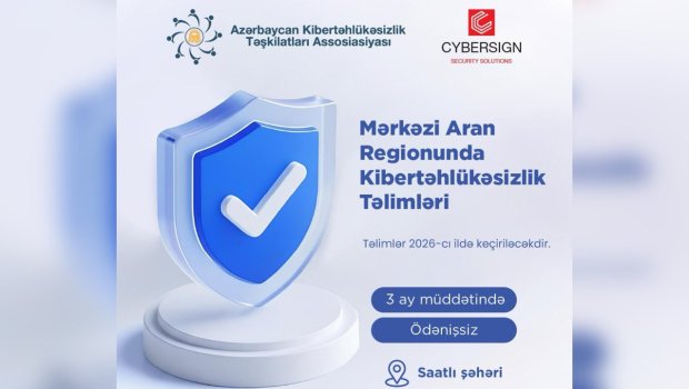 Kibertəhlükəsizlik üzrə təlimlərə qeydiyyat ELAN EDİLİR
