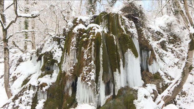 İlisu Milli Parkında qış lövhələri - FOTO