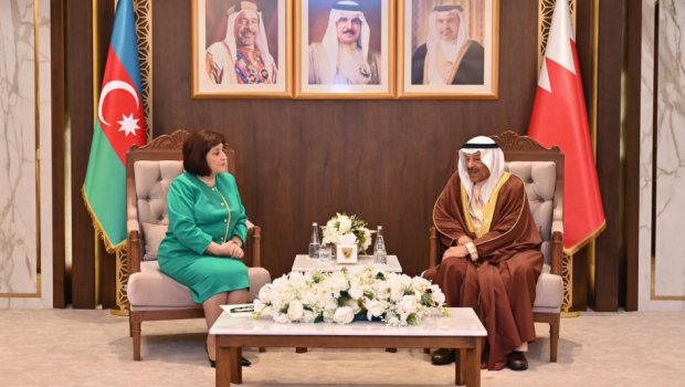 Sahibə Qafarova Bəhreyn Krallığı Şura Məclisinin sədri ilə görüşdü - FOTO