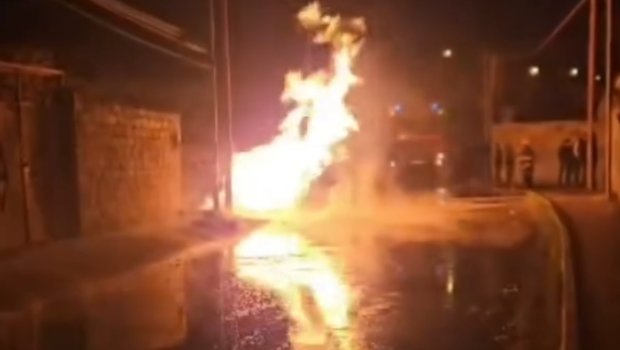 Mehdiabadda qaz xəttində qəza: Qəsəbə mavi yanacaqsız qaldı - VİDEO