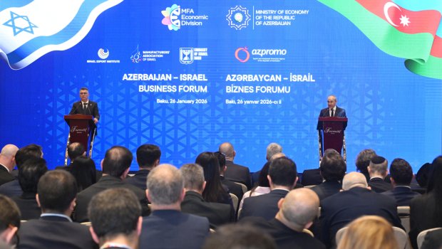 Azərbaycan-İsrail biznes forumunda iqtisadi əlaqələrin genişləndirilməsi müzakirə olunub - FOTO/VİDEO