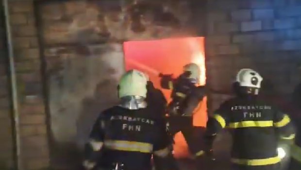 Xırdalanda güclü yanğın &ndash; VİDEO