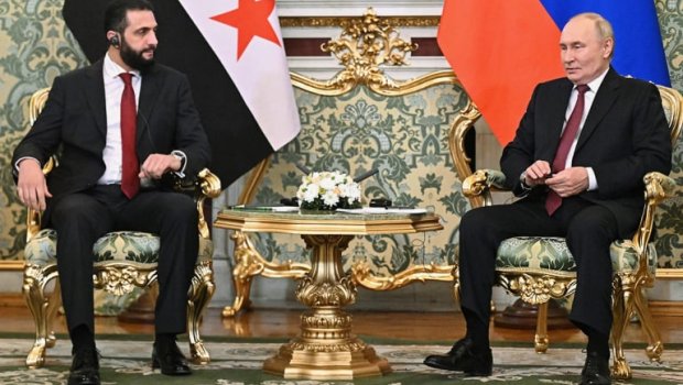 Əhməd Əş Şaraa ilə Putin arasında Kremldə görüş keçirilir - VİDEO