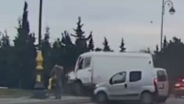 Paytaxtdakı zəncirvari qəzanın ANBAAN VİDEOSU