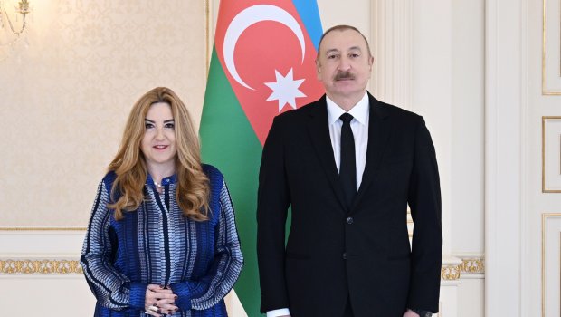 Yunanıstanın yeni səfiri İlham Əliyevin qəbulunda &ndash; FOTO