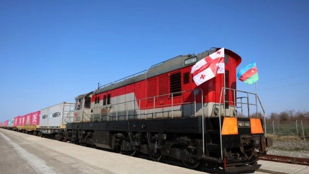 Poti&ndash;Bakı ekspres blok-qatarı yola salındı &ndash; FOTO