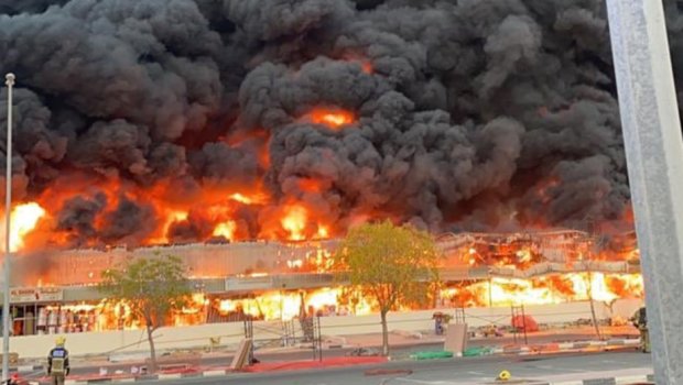 Tehran bazarında güclü yanğın - VİDEO