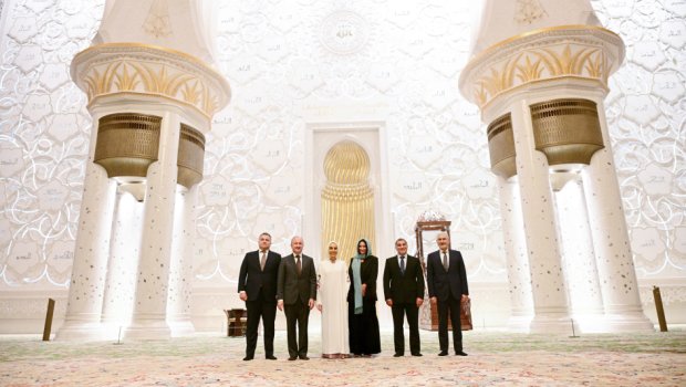 Leyla Əliyeva Şeyx Zayed məscidində - FOTO