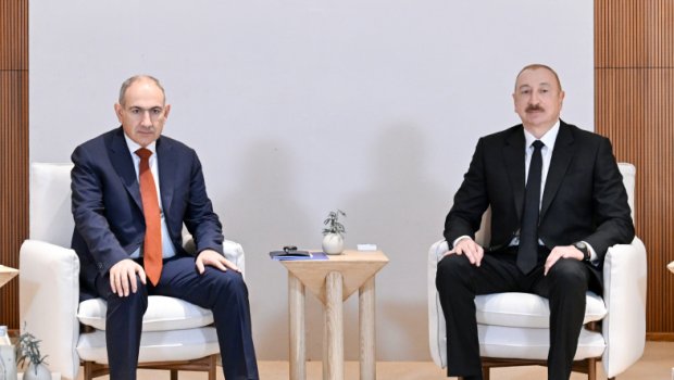 İlham Əliyevin Əbu-Dabidə Paşinyanla geniş tərkibdə görüşü KEÇİRİLİR - FOTO/VİDEO