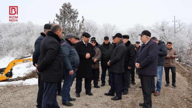 Qusarda &ldquo;Bənövşə&rdquo; gölü su anbarının bərpasına başlanılıb - FOTO