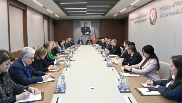 Ceyhun Bayramov ABŞ Ticarət Palatasının nümayəndə heyəti ilə görüşdü