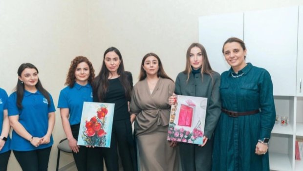 Alena Əliyeva Gəncə Autizm Mərkəzindən paylaşım etdi - FOTO