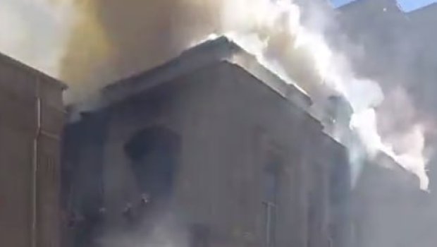 Yanğın baş verən ərazidən YENİ VİDEO