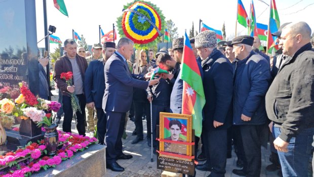 Birinci Qarabağ müharibəsinin itkin şəhidi Qurban Göyüşov dəfn olundu &ndash; FOTO