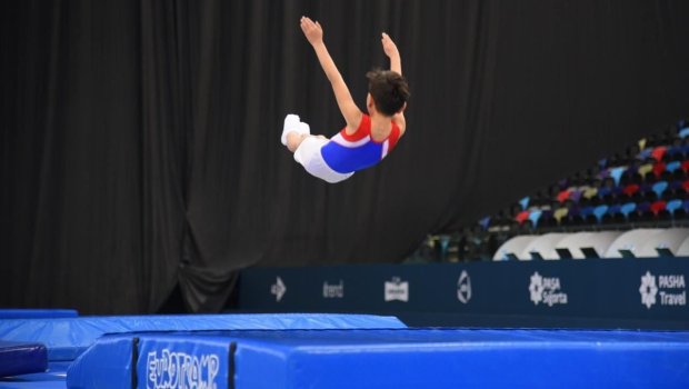 Batut gimnastikası: Maqsud Mahsudov - Hüseyn Abbasov cütlüyü 3-cü yerə çıxdı