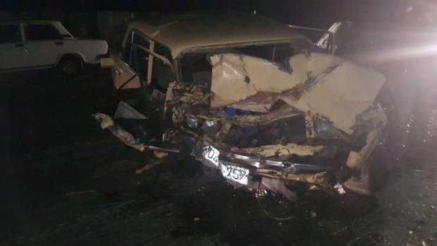 Göyçayda zəncirvari qəza: Yaralananlar var - FOTO