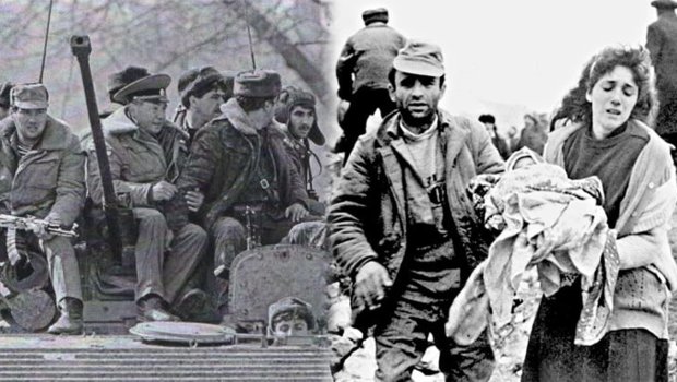 Rus hərbçilərinin iştirakı ilə törədilən İNSANLIQ CİNAYƏTİ &ndash; Qisası qiyamətə qalmayan XOCALI SOYQIRIMI