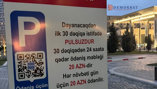 Ağ şəhərdə parkinq qiymətləri bəlli oldu -1 saatı 20 manat &ndash; FOTO