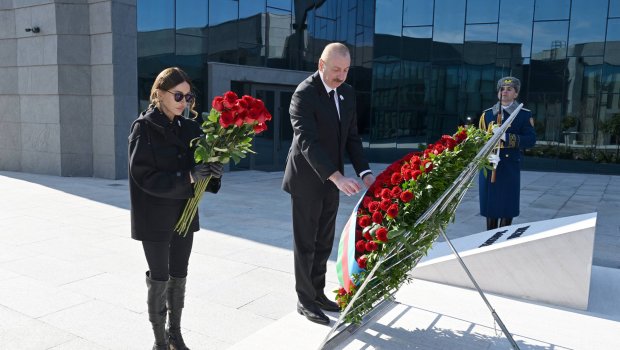 Prezident və birinci xanım Xocalı Soyqırımı Memorialının açılışında - FOTO/VİDEO