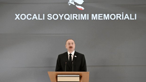 Prezident: "Xocalı soyqırımının məsuliyyətini Ermənistan dövləti daşıyır" - VİDEO