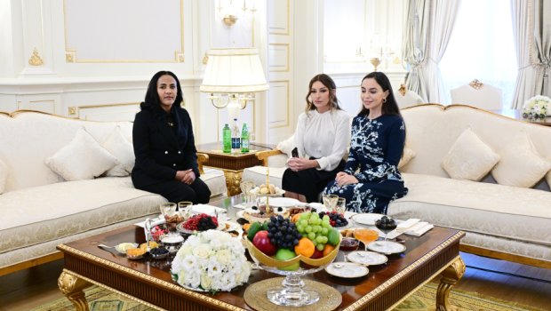 Mehriban Əliyeva Efiopiyanın birinci xanımı ilə GÖRÜŞDÜ - VİDEO