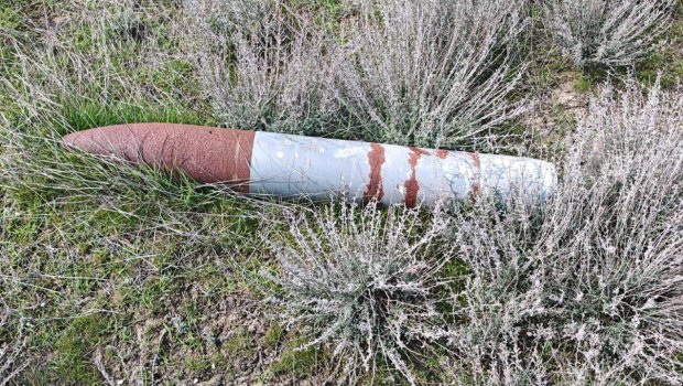 Salyanda partlamamış mərmi aşkarlandı - FOTO