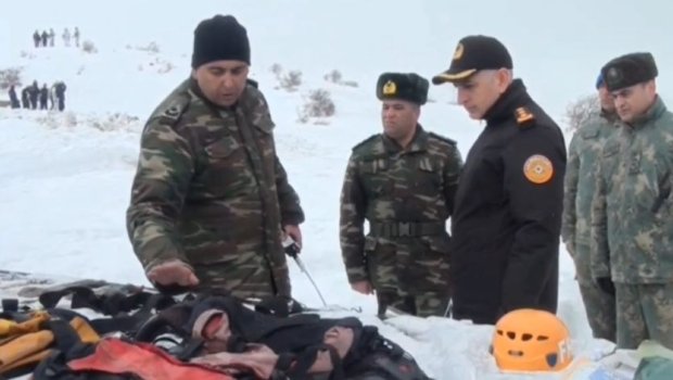 Zəngəzur Milli Parkında qar uçqunu ilə bağlı təlim keçirildi &ndash; VİDEO