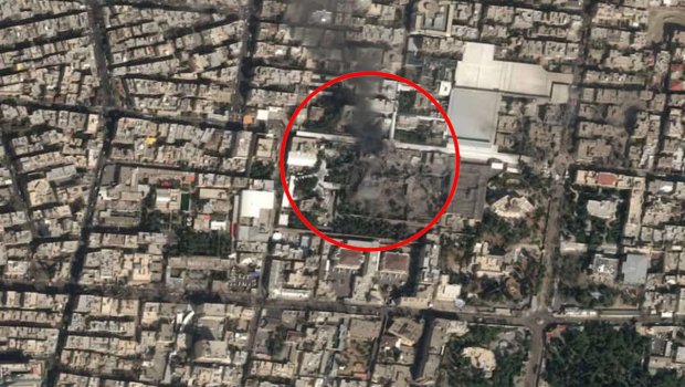 Xameneinin vurulmuş iqamətgahının PEYK görüntüsü