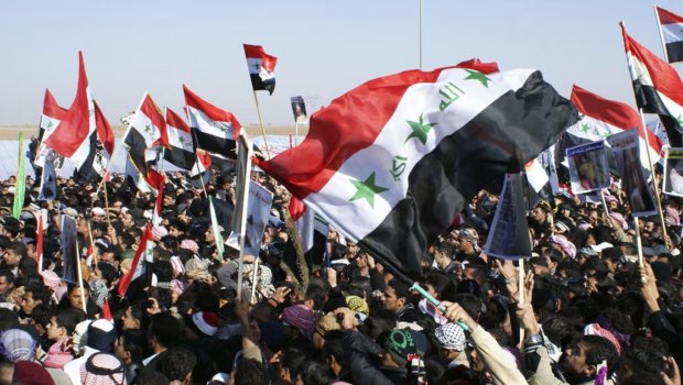 Xameneinin öldürülməsindən sonra Bağdadda etirazlar başladı: &ldquo;ABŞ səfirliyinə doğru...&rdquo; - FOTO