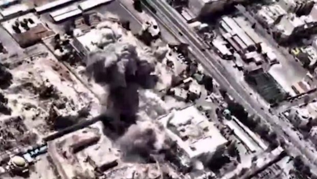 ABŞ SEPAH-ın mənzil-qərargahını belə məhv etdi &ndash; ANBAAN VİDEO