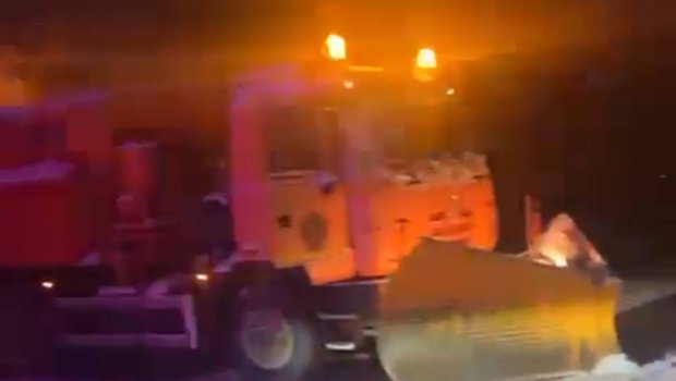 Muğanlı&ndash;İsmayıllı yolu buz bağladı - VİDEO