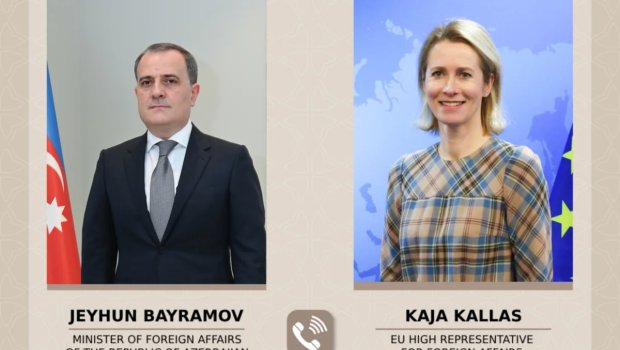 Ceyhun Bayramovla Kaya Kallas bölgədəki hərbi gərginliyi müzakirə ETDİ