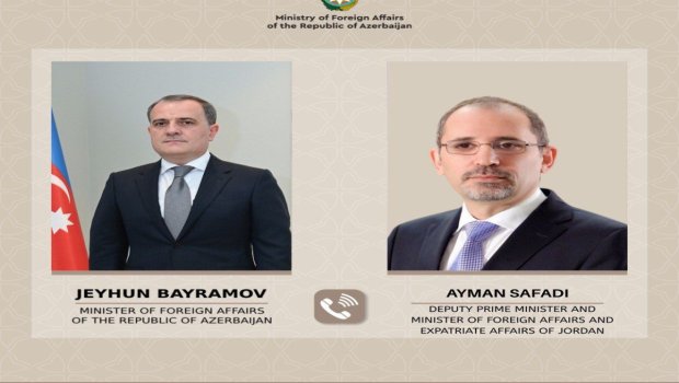 Ceyhun Bayramov iordaniyalı həmkarı ilə Yaxın Şərqdəki mövcud vəziyyəti MÜZAKİRƏ ETDİ